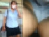 （陸上部所属風）制服コスＫちゃん全身撮りスカートめくりシリーズ２５
