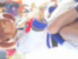 コミックマーケット コスプレ 魔法少女パンチラレイヤーさん ★対面強風めくれパンチラ はみ出し コミケ 17分