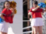 激カワJKの4k赤チアダンス