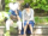 お座りお姉さん発見！！（ＦＨＤ）大変です！！パンツが見えてますよ７２