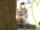 お座りお姉さん発見！！（ＦＨＤ）大変です！！パンツが見えてますよ７６