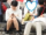 お座りお姉さん発見！！（ＦＨＤ）大変です！！パンツが見えてますよ７９