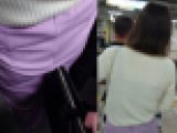 痴漢日記5 一度の撮影で2人の尻に鞄押し付けてみた