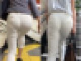 No.91「お尻のラインが素晴らしい白パンツOL」
