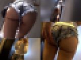 【続編】【はみ尻探訪】☆ショートパンツからA級尻肉こぼれ落ちる!!!